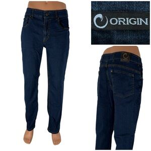 Origin Delta 68 Jeans Mens 34 x 32 Blue Legit Fit Straight Made in USA EUC